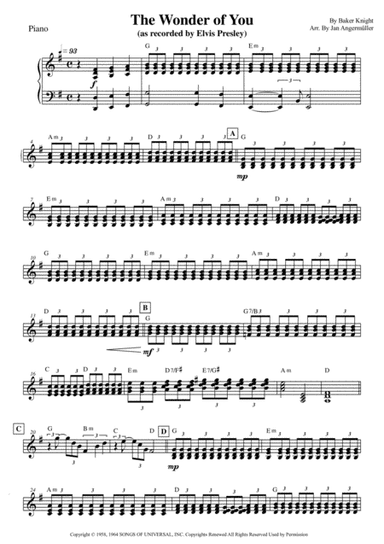 The Wonder Of You (arr. Jan Angermüller)