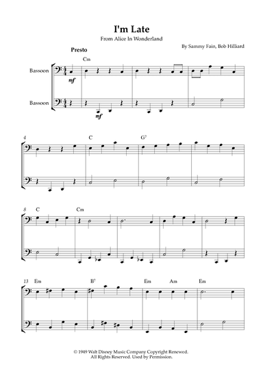 I'm Late (arr. Karen Gueiros)