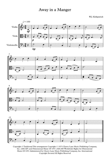Away in a Manger - 3 strings (arr. Leonardo de Lima)