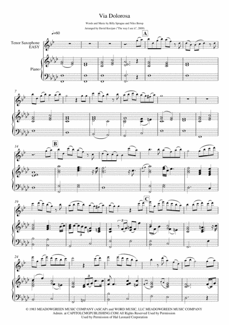 Via Dolorosa (arr. David Kocijan)