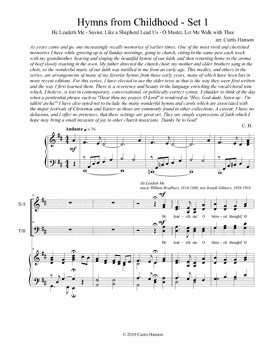 Hymns from Childhood - Set 1 (SATB) (arr. Curtis Hanson)