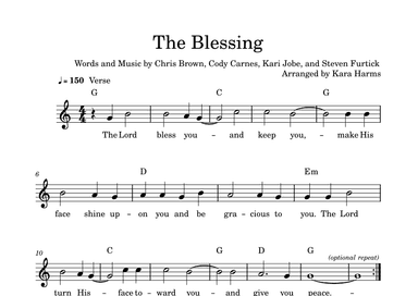 The Blessing (arr. Kara Harms)