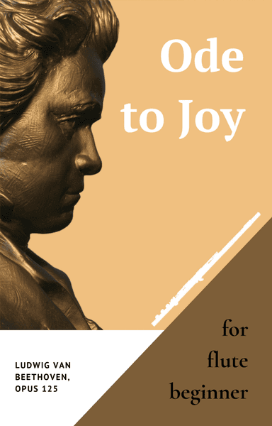 Ode to Joy by Beethoven for Flute Beginner with Piano (arr. Anderson Leal)
