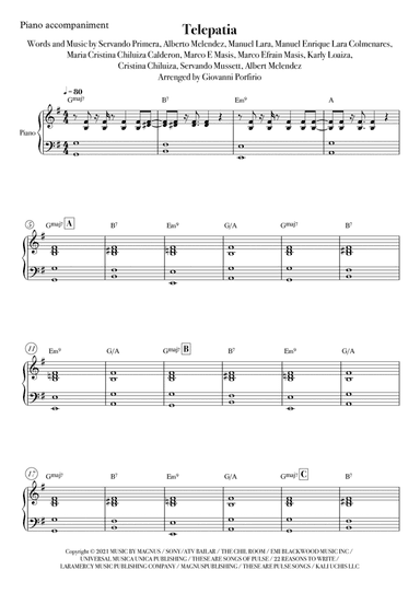 Telepatia (arr. Giovanni Porfirio)