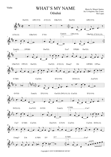 What's My Name (arr. The Sheet Music Library)