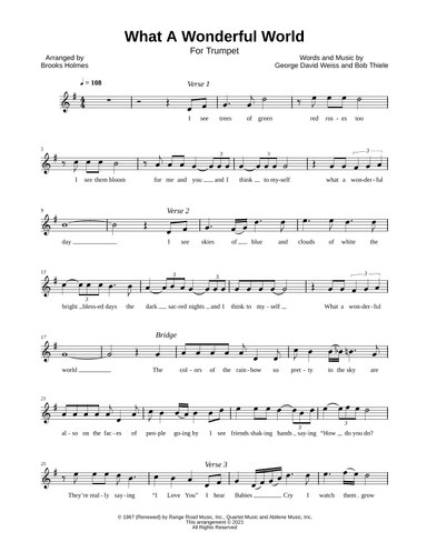 What A Wonderful World (arr. Brooks Holmes)