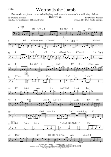 Worthy Is The Lamb (arr. Davi Rocha Campos)