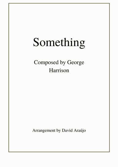 Something (arr. David Araújo)