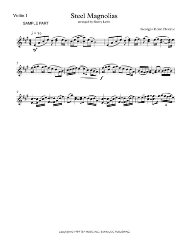 Steel Magnolias    -background Cues (arr. Sherry Lewis)