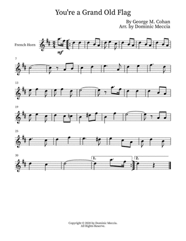 You're a Grand Old Flag (arr. Dominic Meccia)