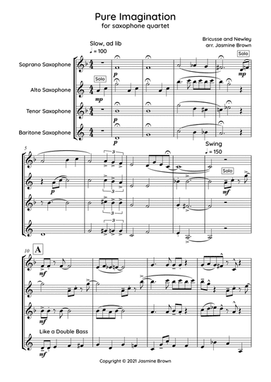 Pure Imagination (arr. Jasmine Brown)