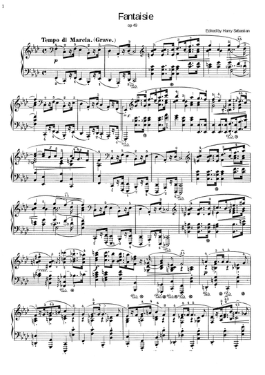 Chopin- Fantasy in F minor Op. 49 (arr. Harry Sebastian)