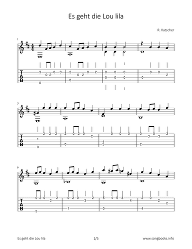 Es geht die Lou lila (arr. Bettina Schipp)