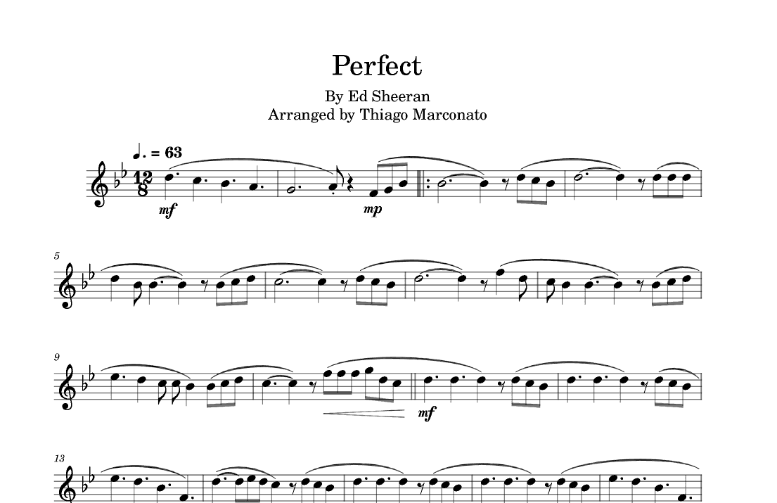 Perfect (arr. Thiago Marconato)