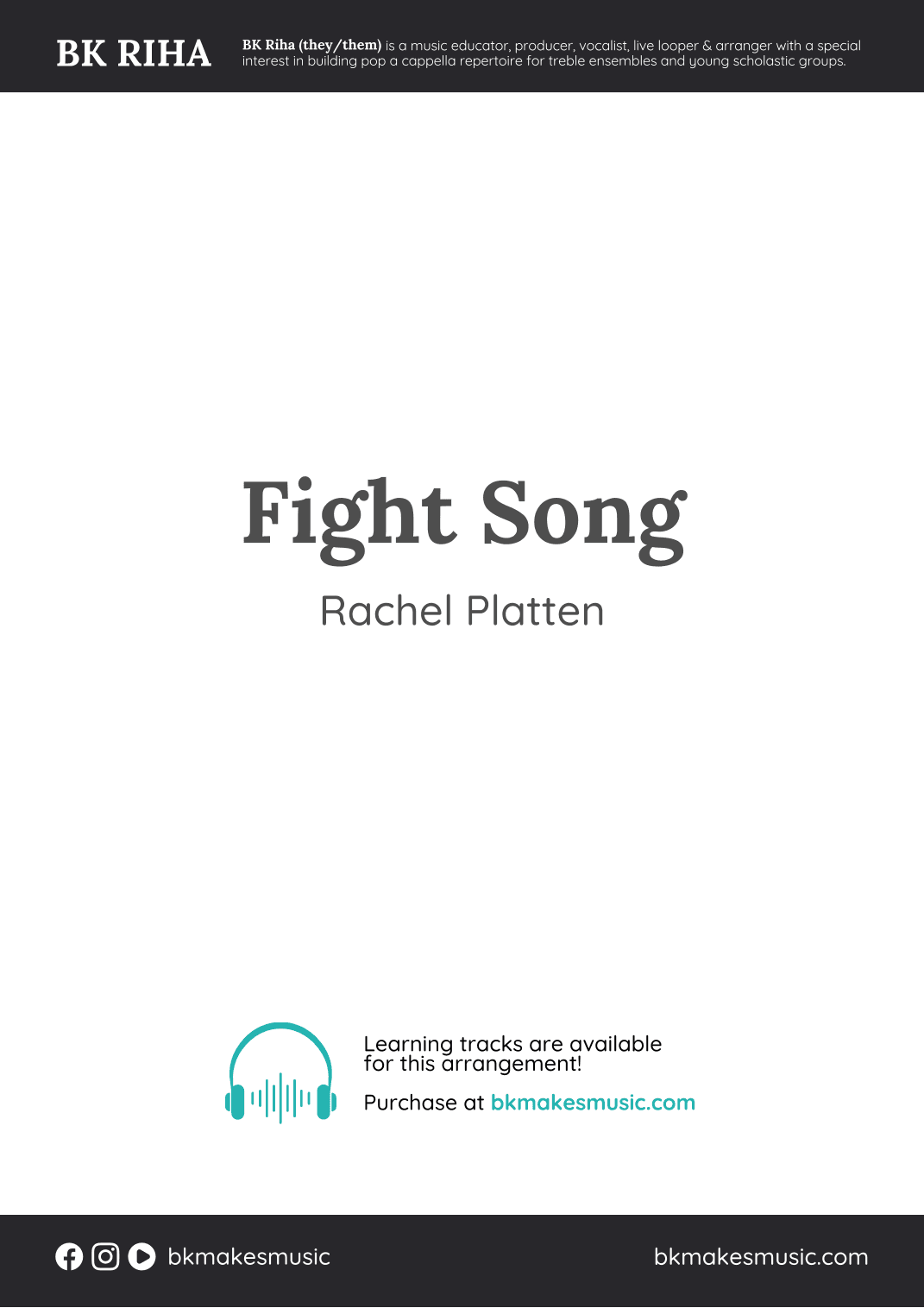 Fight Song (arr. Brandy Kay Riha / BK Riha)