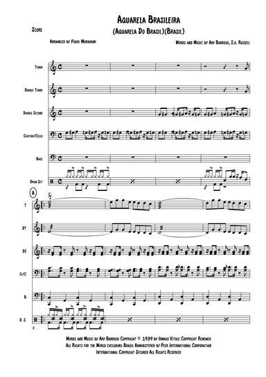 Aquarela Brasileira (aquarela Do Brasil) (brasil) (arr. Yuuki Murakami)