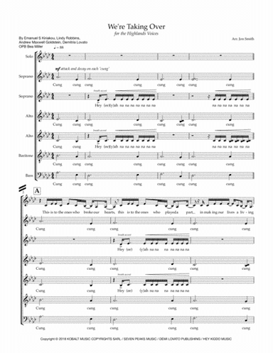 We're Taking Over (arr. Jon Smith)