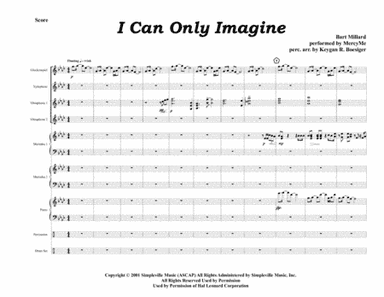 I Can Only Imagine (arr. Keygan R. Boesiger)
