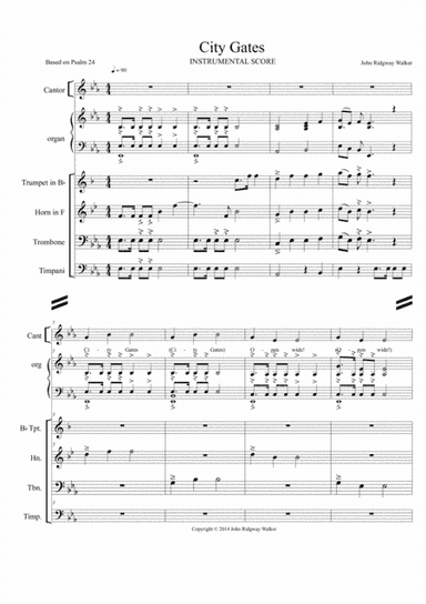 City Gates (Eb)-03* INSTRUMENTAL SCORE & SET OF PARTS