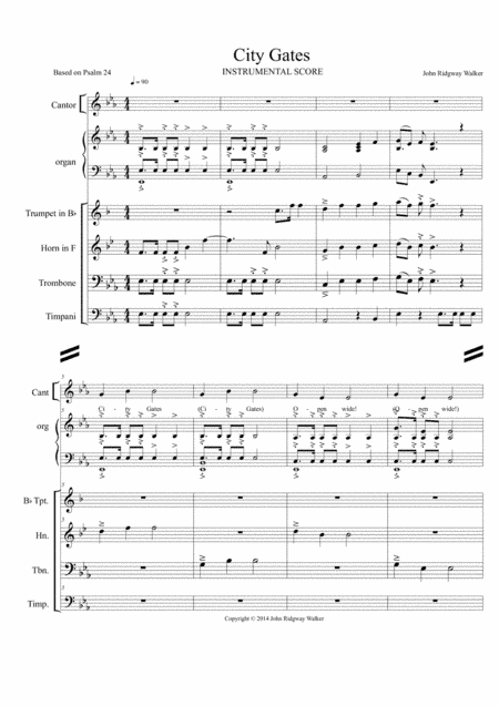 City Gates (Eb)-03* INSTRUMENTAL SCORE & SET OF PARTS