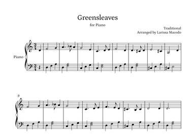Greensleeves (arr. Larissa Macedo)