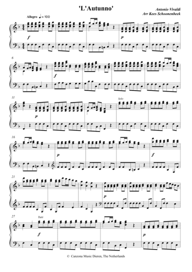 L'autunno (arr. Kees Schoonenbeek)