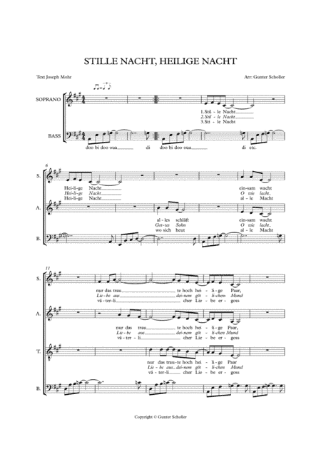 STILLE NACHT (arr. Gunter Scholler)