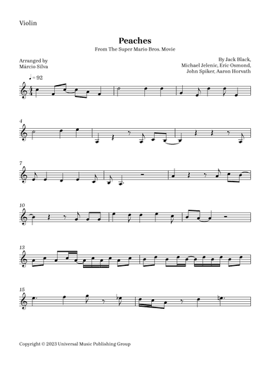 Peaches (arr. Márcio Silva)
