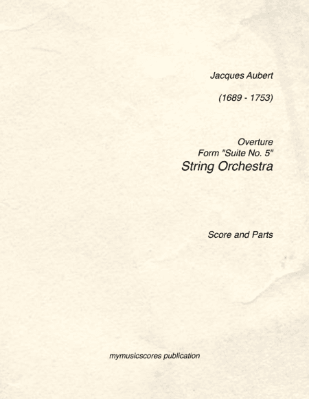 Overture (arr. Paul Wood)