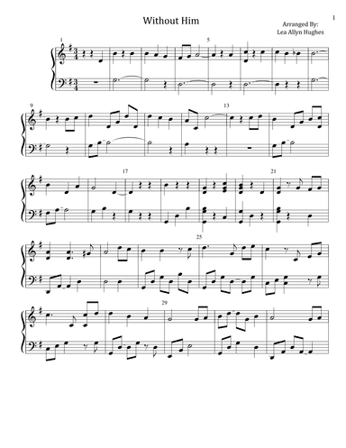 Without Him (hymn) (arr. Lea Allyn Hughes)