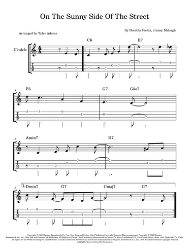 On The Sunny Side Of The Street (arr. Tyler Adams)