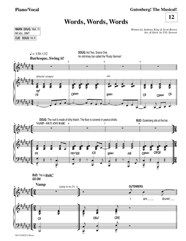 12 Words Words Words 2020 Full Score