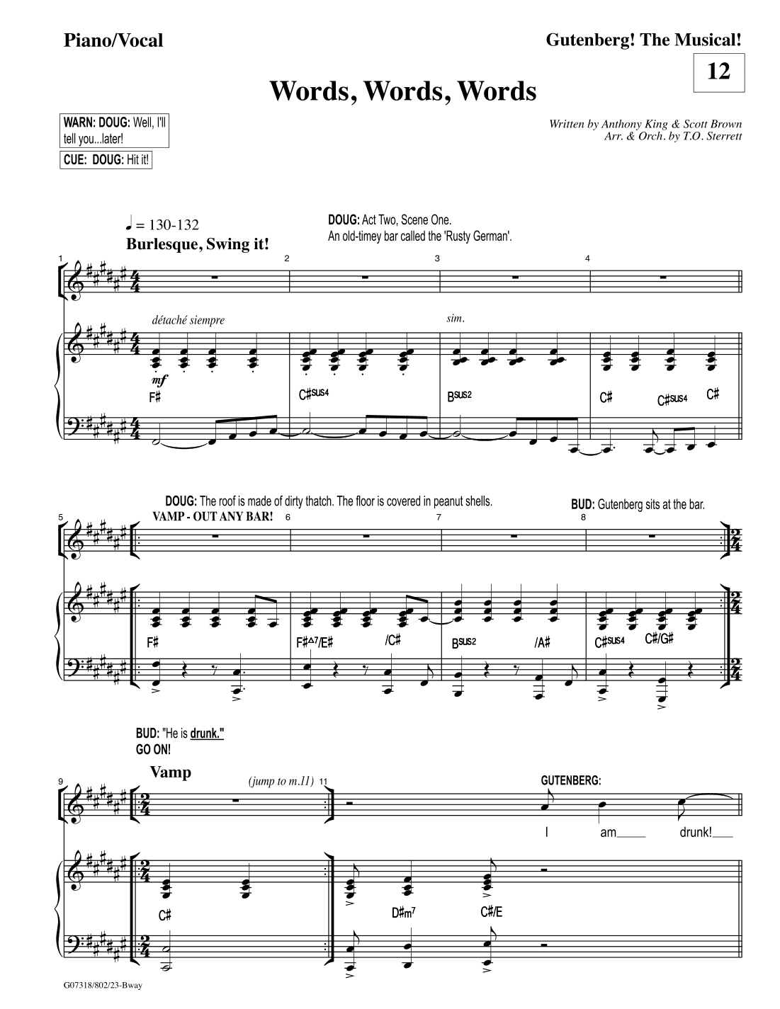 12 Words Words Words 2020 Full Score