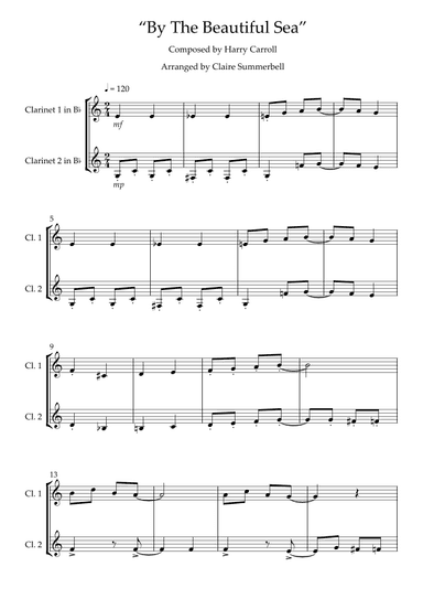 By The Beautiful Sea (arr. Claire Summerbell)