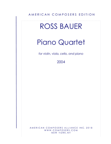 [Bauer] Piano Quartet