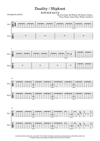 Duality (arr. koki31)