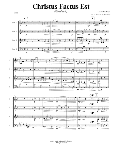 Christus Factus Est (arr. Kenneth D. Friedrich)