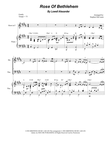 Rose Of Bethlehem (arr. Stephen DeCesare)