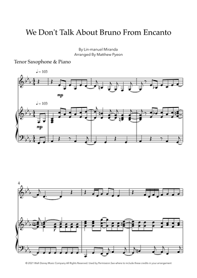 We Don't Talk About Bruno (arr. Matthew pyeon)