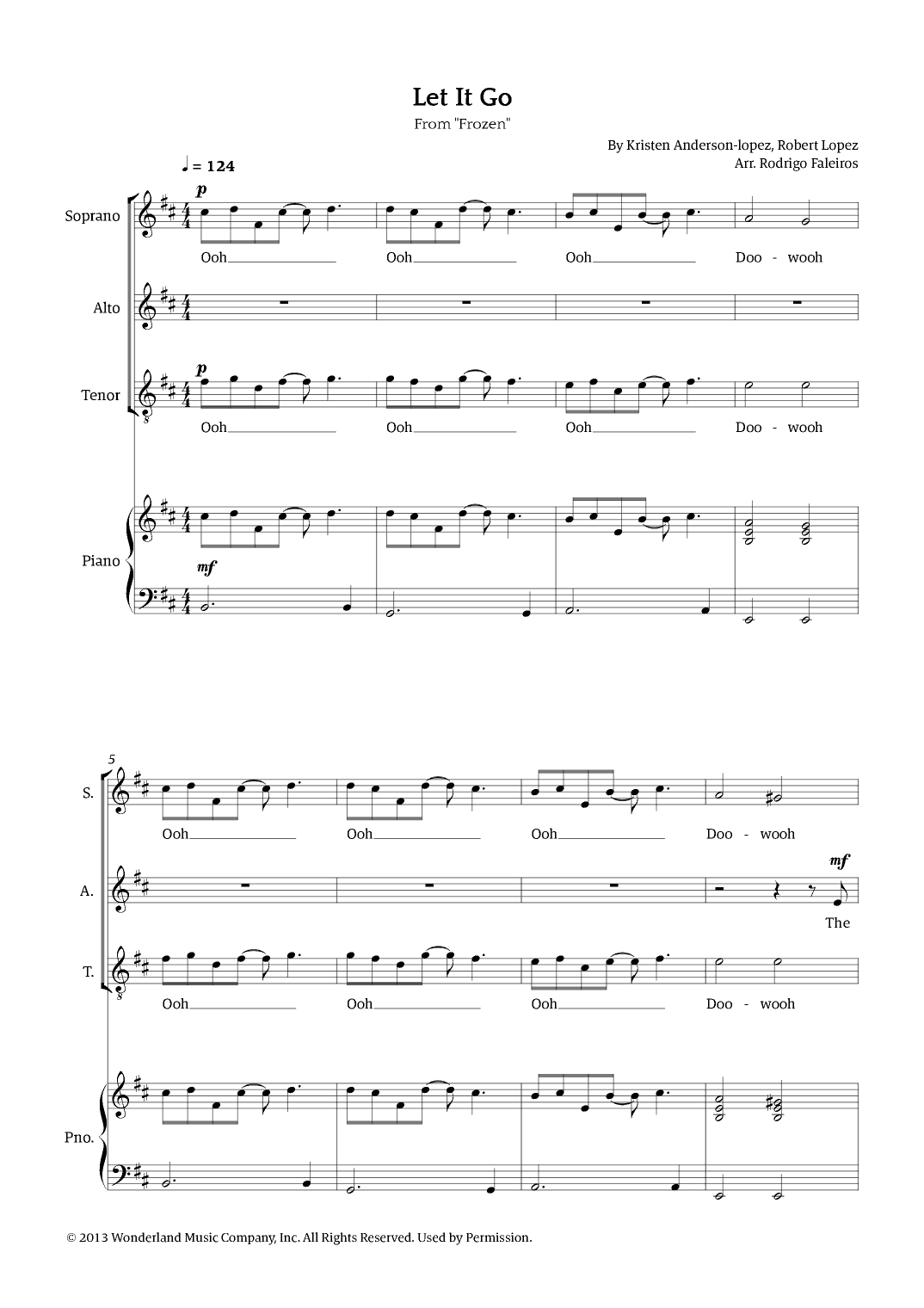 Let It Go (arr. Rodrigo Faleiros)