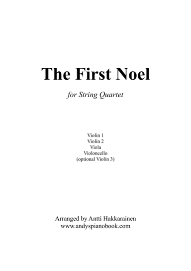 The First Noel - String Quartet (arr. Antti Hakkarainen)