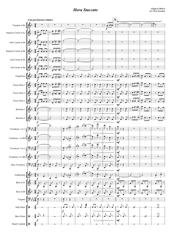 Hora Staccato (arr. Chris Gorman)