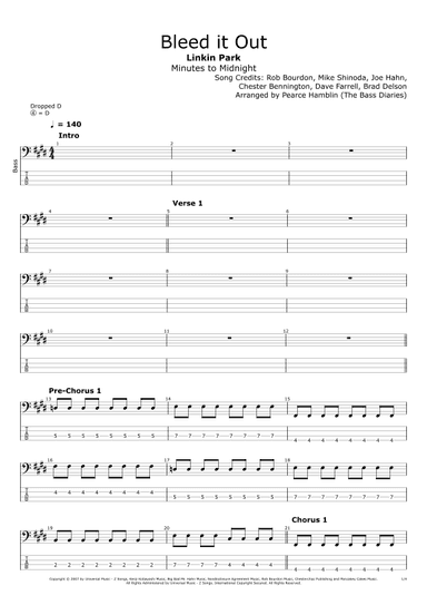 Bleed It Out (arr. The Bass Diaries)