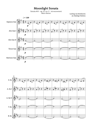 Moonlight Sonata (arr. Rodrigo Faleiros)