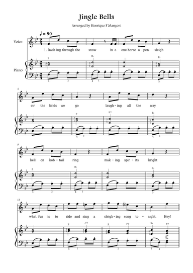 Jingle Bells (arr. Henrique F Mangoni)