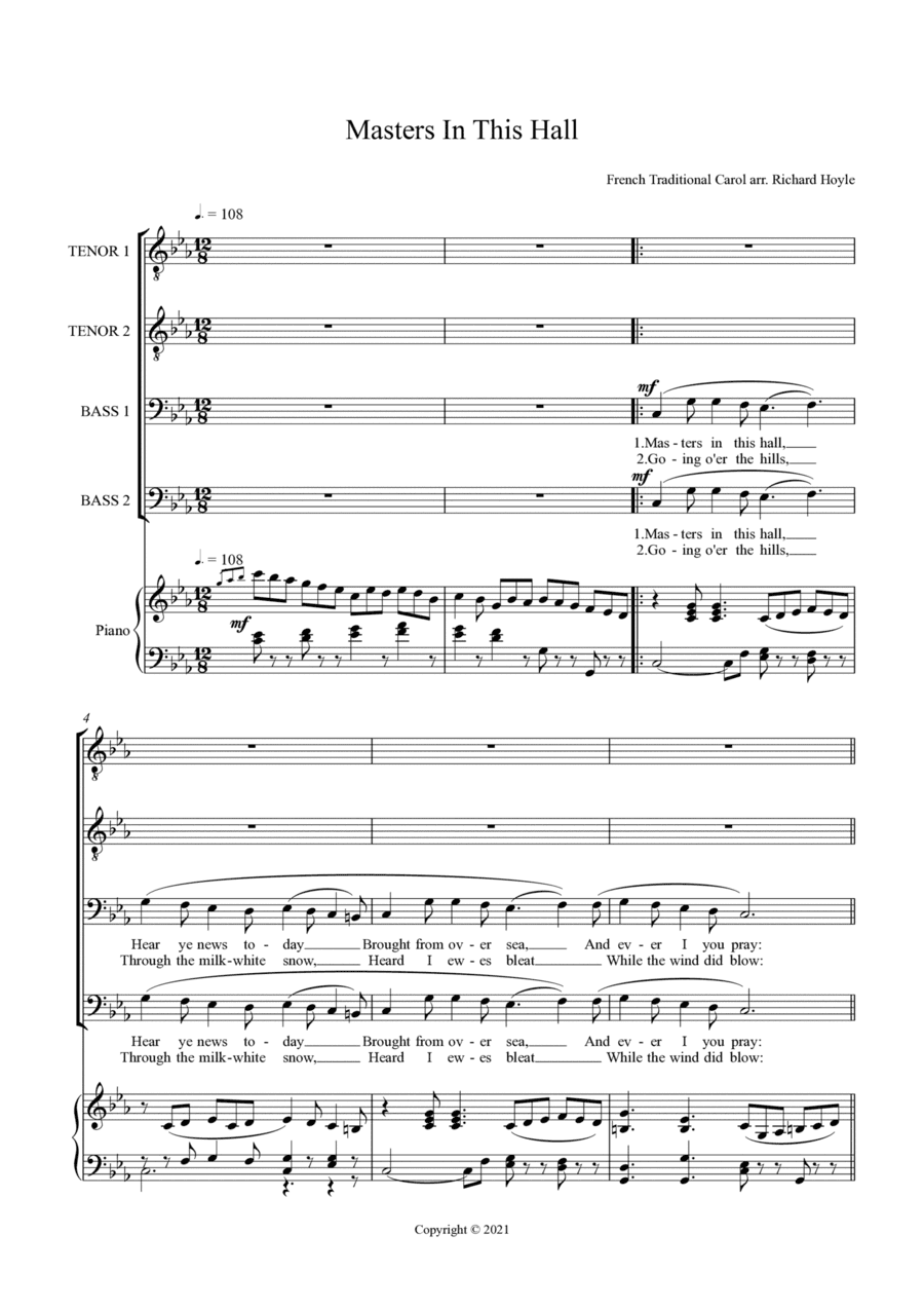 Masters In This Hall (arr. Richard Hoyle)