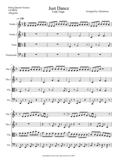 Just Dance (arr. Adisantosa)