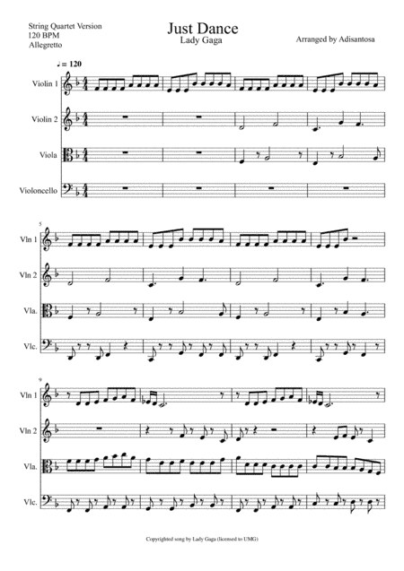 Just Dance (arr. Adisantosa)