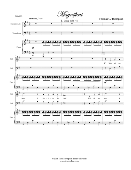 MAGNIFICAT - chorus & piano