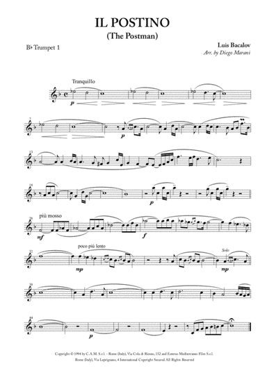 Il Postino (the Postman) (arr. Diego Marani)